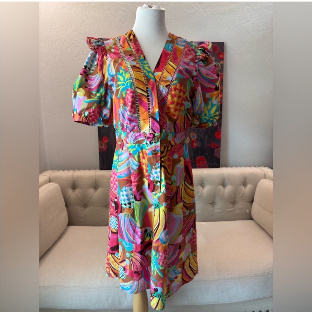 FarmRio fruit salad dress size large